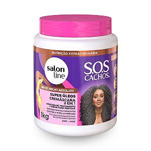 Cremáscara Sos Cachos Super Óleos 2 em 1 Salon Line 1Kg