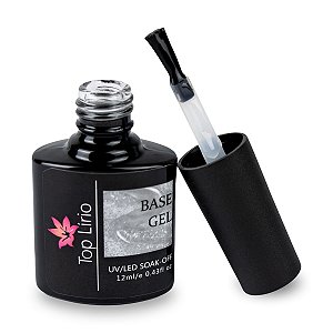 Base Gel Transparente Top Lírio UV LED Soak-Off 12ml Unhas Gel Alongamento Fibra Acrigel Porcelana Designer