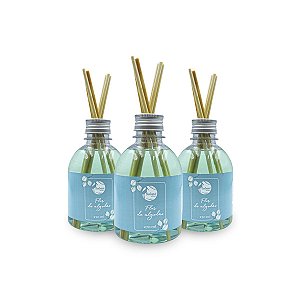 Kit 3 Aromatizador de Ambiente Difusor Flor de Algodão Varetas Fragrância Suave Refrescante Bem-Estar Casa Escritório 270ml, Pantanal Aromas