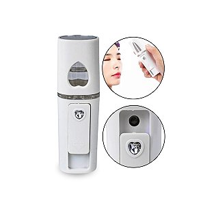 Nano Spray Vaporizador Umidificador Facial Cílios Olhos Hidratação Pele Rosto Névoa Portátil Recarregável 20ml
