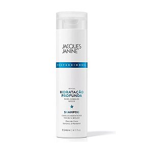 Shampoo Limpeza Suave Hidratação Profunda Cabelo Seco Pontas Duplas Reconstrução dos Fios 240ml, Jacques Janine