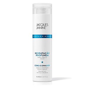 Condicionador Hidratação Profunda Maciez Prolongada Restauração dos Fios Brilho Cabelos Saudáveis 240ml Jacques Janine