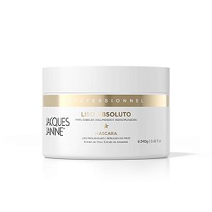 Máscara Tratamento Capilar Hidratação Nutrição Liso Absoluto Brilho Intenso Maciez Reparação Antifrizz 240g Jacques Janine