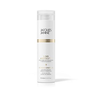 Condicionador Hidratante Tratamento Liso Absoluto Cabelos Saudáveis Ação Antifrizz Brilho Intenso 240ml Jacques Janine