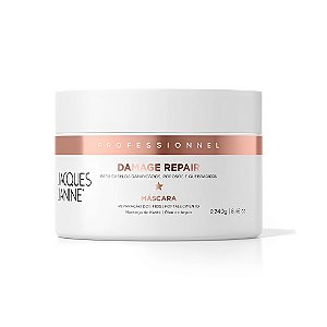 Máscara Tratamento Hidratação Damage Repair Reparação Intensiva Nutrição dos Fios Antifrizz Brilho Intenso 240g Jacques Janine