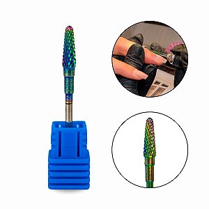 Broca M-Colourful Umbrella Média ST Unha de Gel Fibra Vidro Alongamento Acabamento Profissional Manutenção Manicure