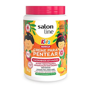 Creme Pentear Cachinhos Ativados Manga 1kg, Salon Line Kids