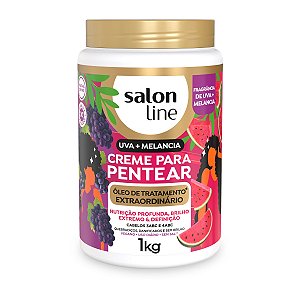 Creme Pentear Uva + Melancia Óleo Tratamento 1kg, Salon Line