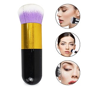 Pincel Pompom Espanador Maquiagem Base Blush Pó Unha Acrigel