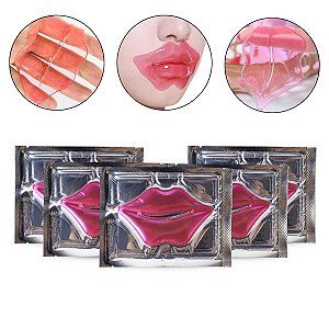 Kit 20 Máscara Labial Hidrogel Colágeno Adesivo Hidratante