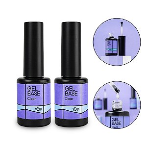 Kit 2 Gel Base Clear Frasco 9g Alongamento Unha LED/UV Vòlia