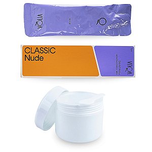 Sachê Refil Gel Classic Nude 34g Vòlia + Pote Reutilizável