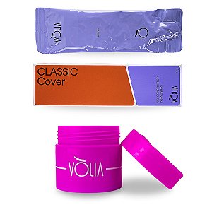 Refil Sachê Gel LED UV Classic Cover, 34g + Pote ECO, Vòlia