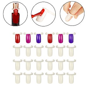 Kit 250 Anéis Mostruário de Unhas Expositor Manicure Esmalte