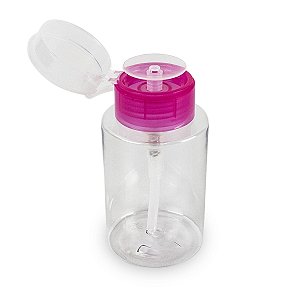 Porta Acetona de Plástico Removedor de Esmalte Dosador 180ml
