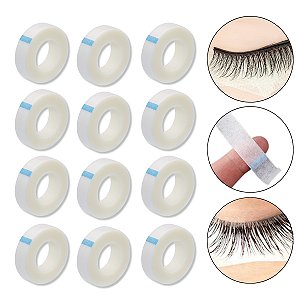 Kit 12 Rolos Fita Microporosa Extensão Cílios Profissional