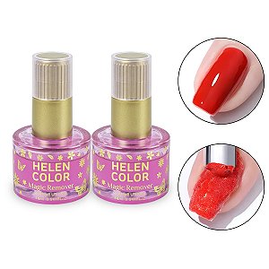 Kit 2 Removedor de Esmalte Magic Remover 16ml Helen Color