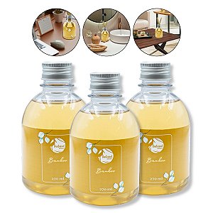 Kit 3 Aromatizador de Ambiente Pantanal Aromas Bamboo 270ml