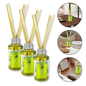 Kit 3 Aromatizadores Capim Limão 200ml Pantanal Aromas