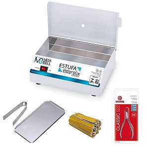 Estufa Mega Bell Branca + Bandeja Pinça+ Alicate 522 +Brinde