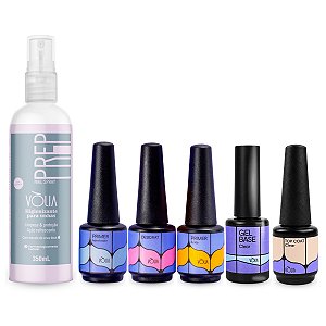 Kit Top Coat + Desidrat + 2 Primers + Gel Base + Prep Vòlia