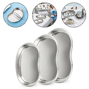 Kit 3 Bandejas Cuba Rim Pequena Média Grande Estética Odonto