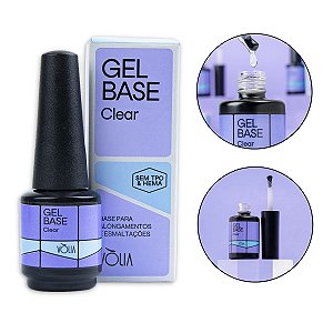 Gel Base Clear Sem TPO e HEMA LED/UV Alongamento Vòlia 9g