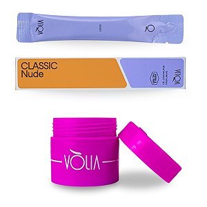 Kit Gel Classic Nude Sem TPO LED/UV 14g Vòlia + Pote ECO