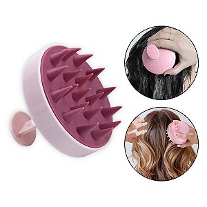 Escova Massageadora de Cabelo Couro Cabeludo Anti Caspa