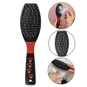 Escova Pet Removedora Pelos Soltos Cães Gatos Banho e Tosa