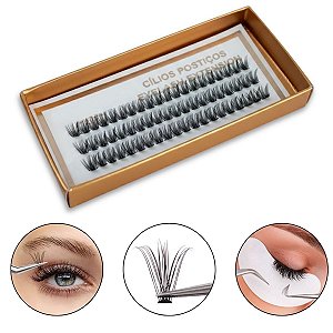 60 Cílios Tufinho Para Extensão 30P 0.07 12mm Curvatura D