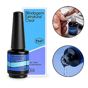 Gel Blindagem Estrutural Clear 2 em 1 Base Construção Vòlia