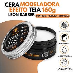 Cera Modeladora Efeito Teia Textura Fibrosa 160g Leon Barber