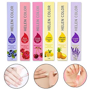 Kit 6 Canetas Óleo Revitalizador de Cutículas Helen Color