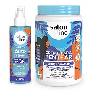 Kit Óleo Sérum + Creme Pentear Definição Natural Salon Line