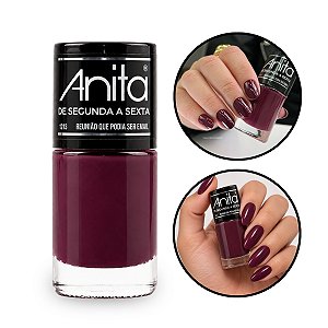 Esmalte Unhas Reunião Que Podia Ser Email Vinho 10ml Anita