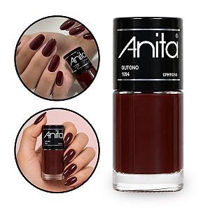 Esmalte Outono Vinho Bordô Coleção Avermelhados Anita 10ml