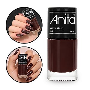 Esmalte Marrom Intenso Mediterrâneo Avermelhados Anita 10ml