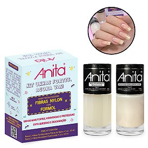 Kit Unhas Fortes Base Fortalecedora Nylon + Base Niveladora