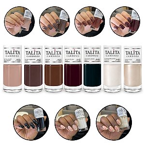 Kit 6 Esmaltes Coleção Talita Cardozo by Anita Top Coat Unha