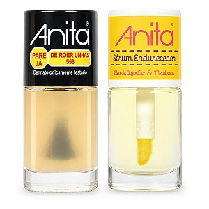 Kit Base Amarga Pare de Roer Unhas + Sérum Endurecedor Unhas