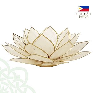 CASTIÇAL LOTUS WHITE IV