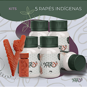 5 Rapés + 1 Kuripe 3D Cobra