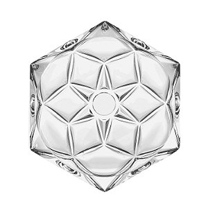 JG 6 PRATOS SOBREMESA EM CRISTAL ECOLOGICO 19,5X2,5CM