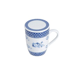 CJ CANECA C/TAMPA FILTRO PORCELANA 310ML