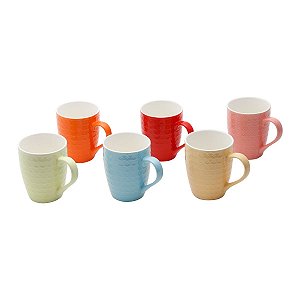 CANECA DE PORCELANA 325ML COLORIDAS SPRING