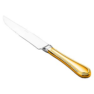 (DZ) FACA P/ASSADO PVD DOURADO ZURICH CABO OCO