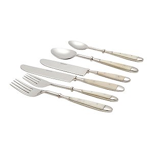 CJ. 6 PCS CUTELARIA DE AÇO INOX CABO DE CHIFRE SOPHIE
