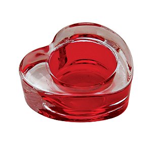 CASTICAL DE VIDRO CORACAO VERMELHO