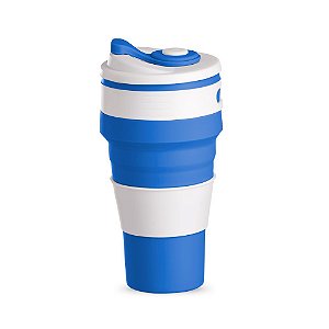 COPO SILICONE PORTÁTIL 500 ML AZUL CO8500